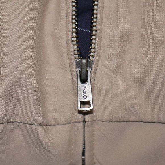 Polo Ralph Lauren Bi-Swing Windbreaker Men's Size XL Khaki Twill DWR Jacket EUC - Picture 8 of 10